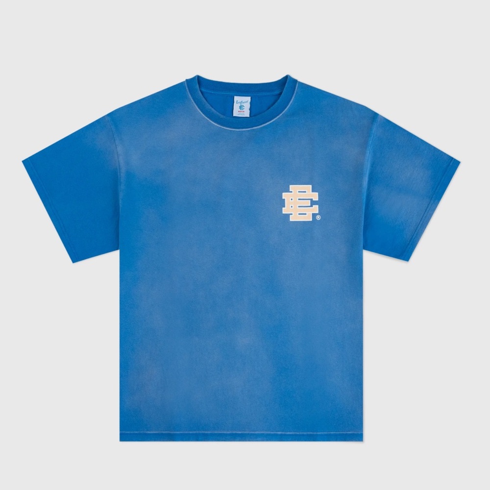 Eric Emanuel Blue and White Graphic Tee
